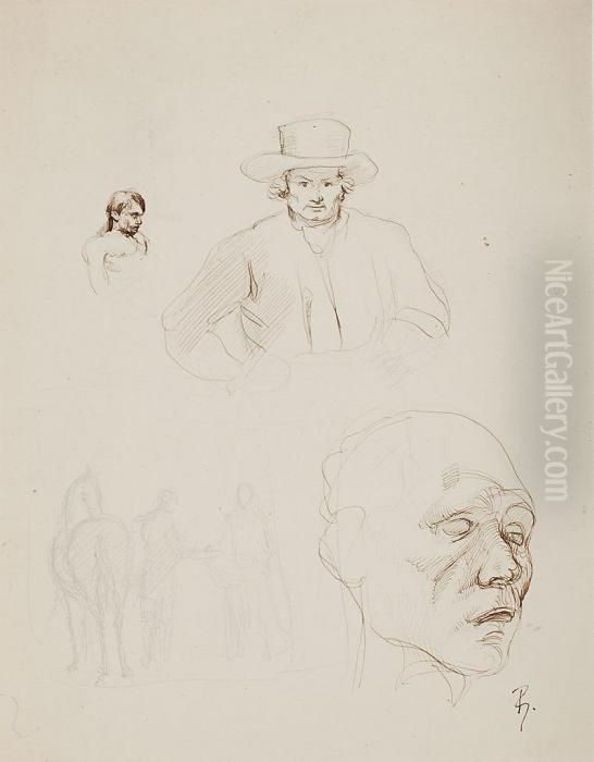 Apuntes Oil Painting by Pablo Gargallo