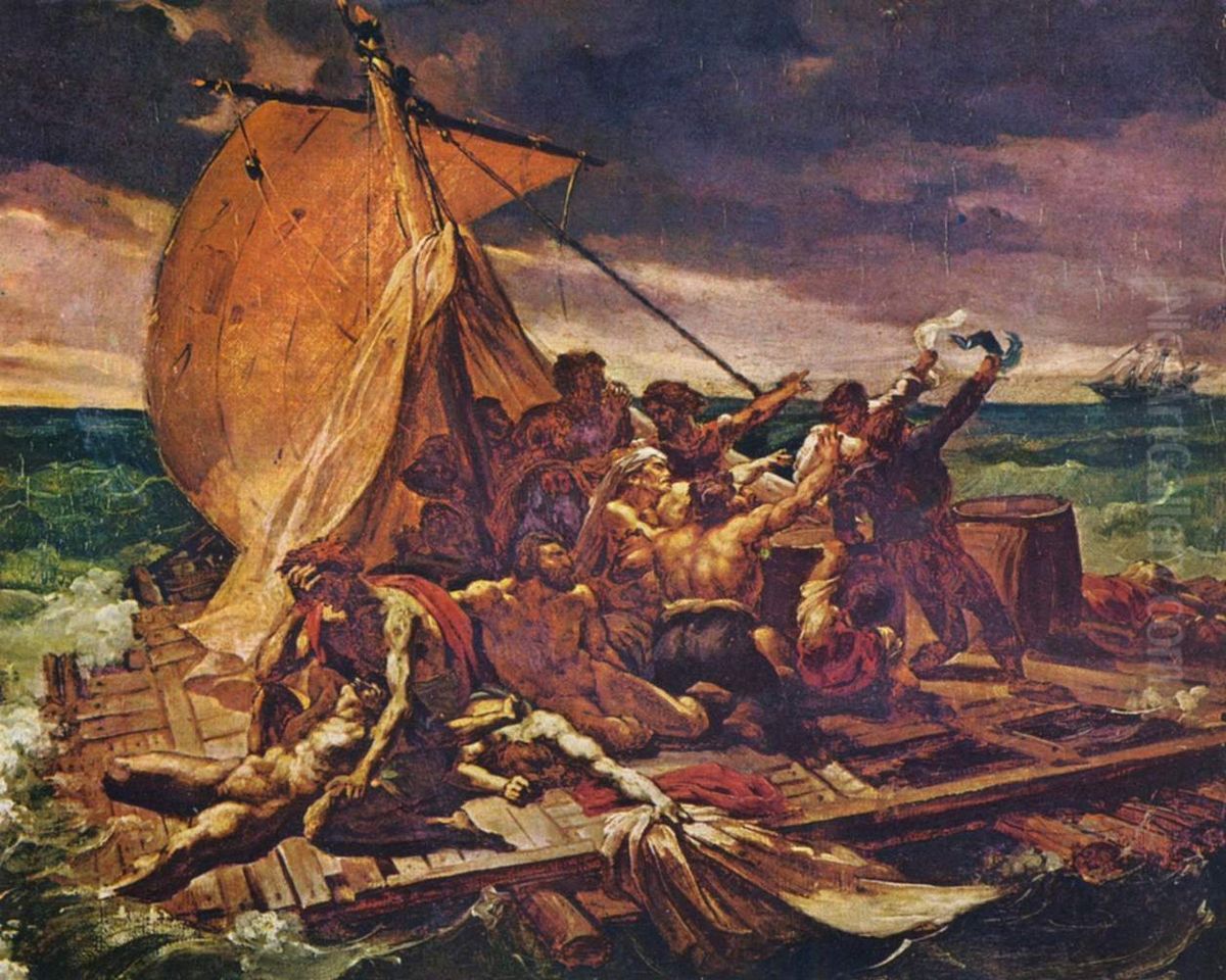 The Raft Of The Medusa Oil Painting by Theodore Gericault