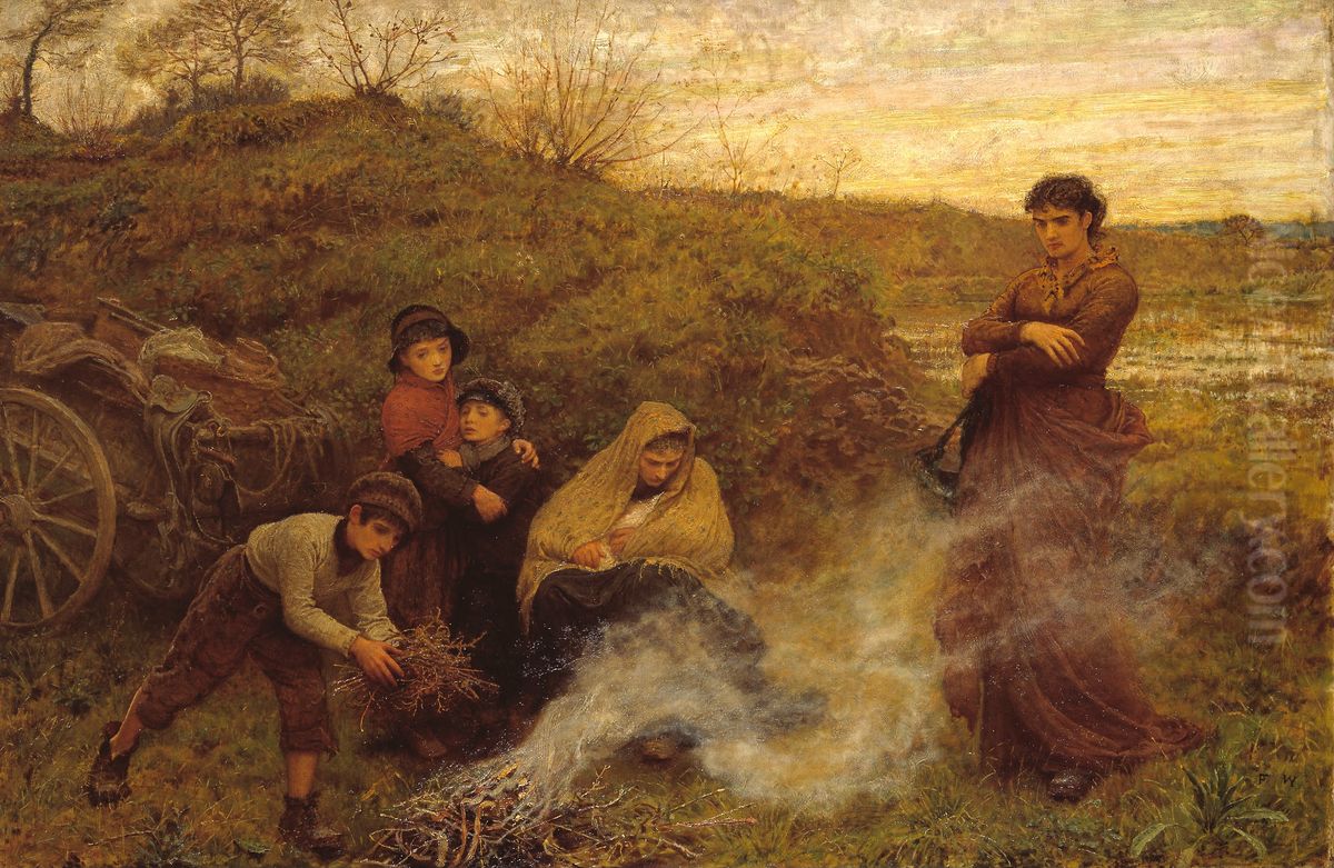 The Vagrants Oil Painting by Frederick Walker