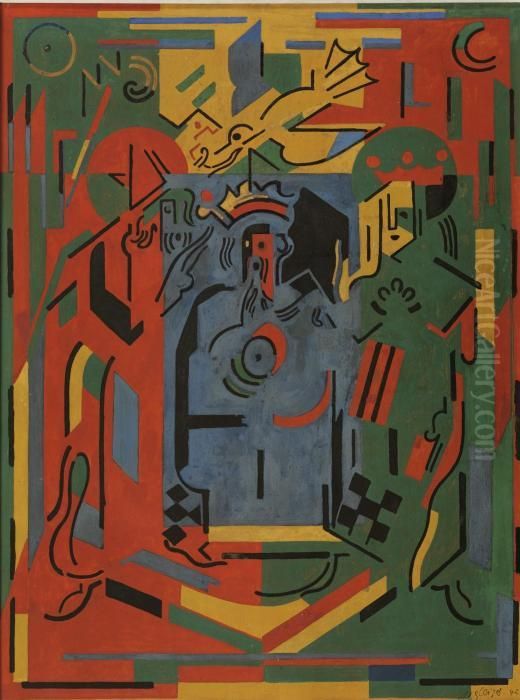 Au Palais Oil Painting by Albert Gleizes