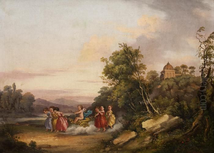 Trionfo D'amore Oil Painting by Francesco Gonin