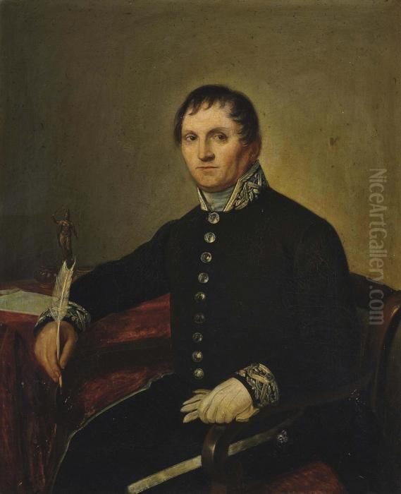 Portrait Of A Government Official Oil Painting by Francisco Goya Fuendetodos