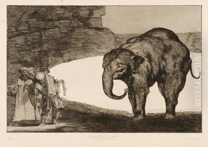 I Quattro Proverbios De <l'art> Oil Painting by Francisco Goya Fuendetodos