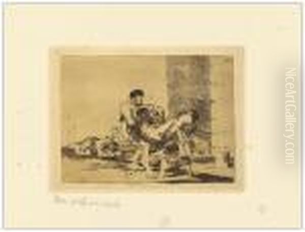 Al Cementerio Oil Painting by Francisco Goya Fuendetodos