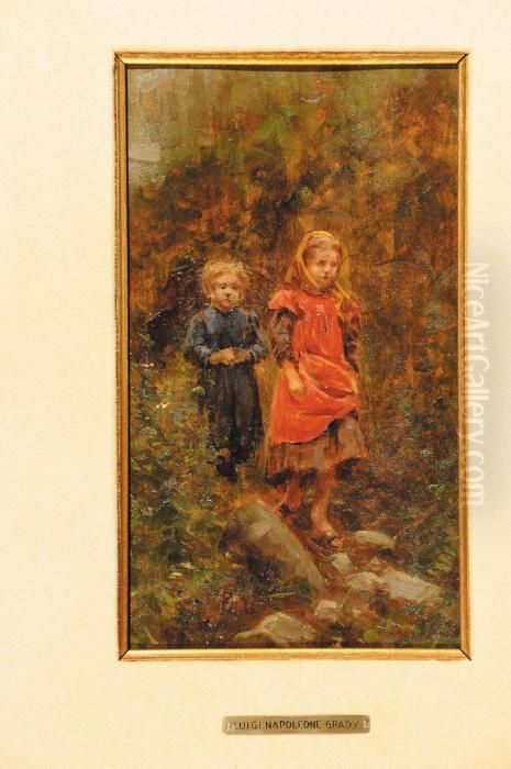 Bimbi Oil Painting by Napoleone Luigi Grady
