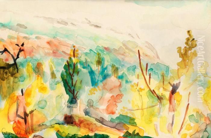 Motiffrom Northern Sweden Oil Painting by Isaac Grunewald