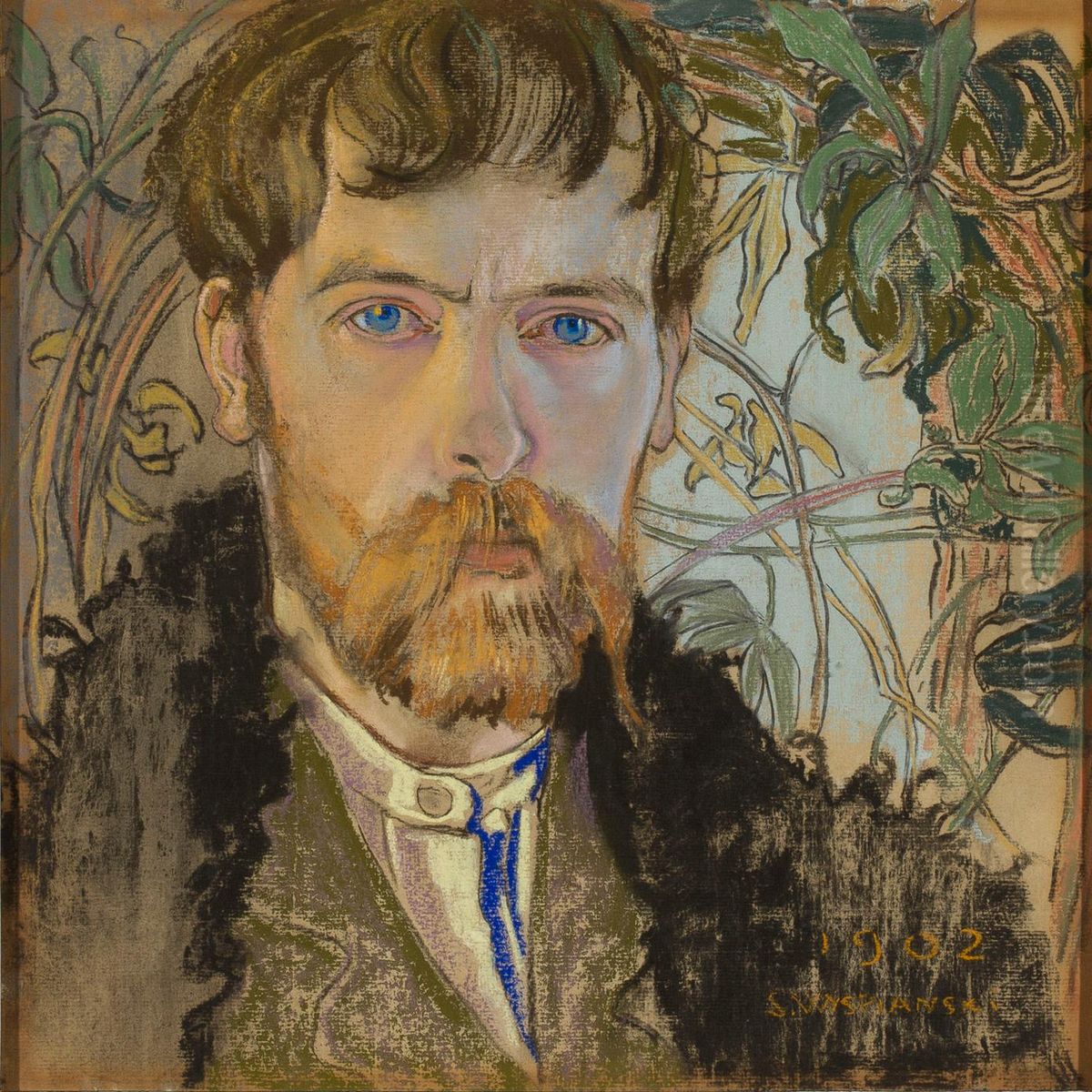 Self-Portrait Oil Painting by Stanislaw Wyspianski