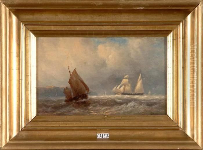 Marine Oil Painting by Herminie Gudin