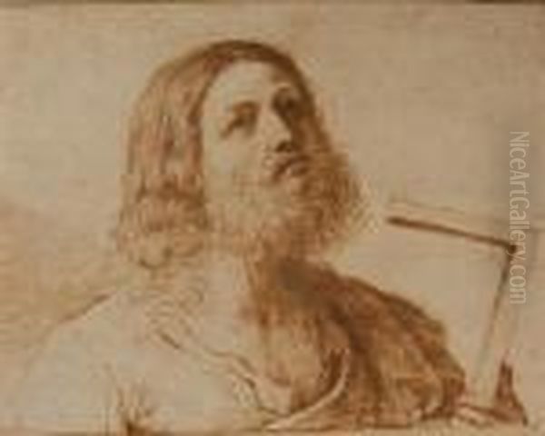 Christ Oil Painting by Giovanni Francesco Barbieri