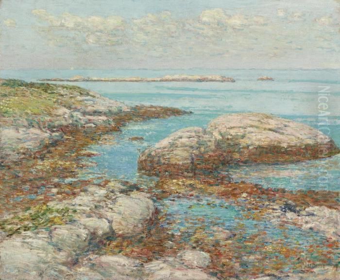 Rocks At Appledore, Morning Oil Painting by Childe Hassam