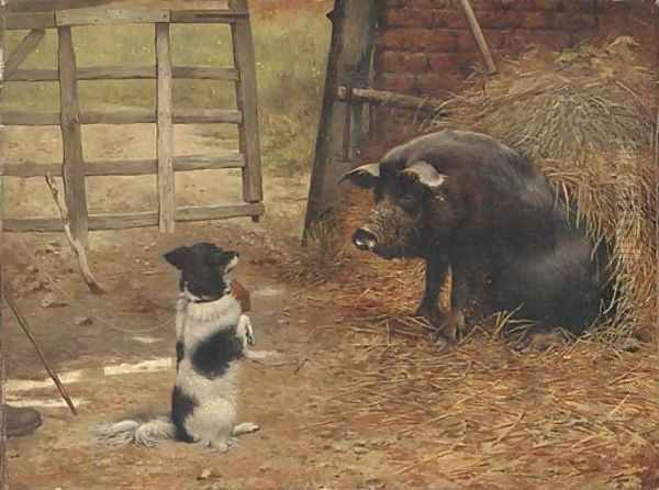 An appeal to the benevolent Oil Painting by Herbert William Weekes