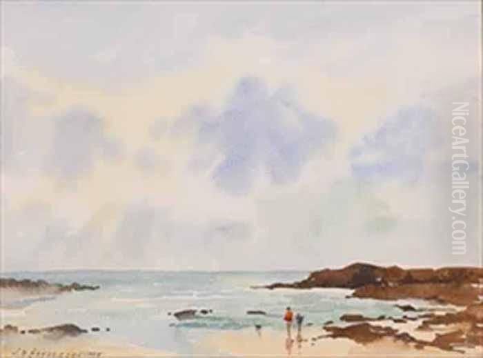 Along The Shore Oil Painting by Henderson, James