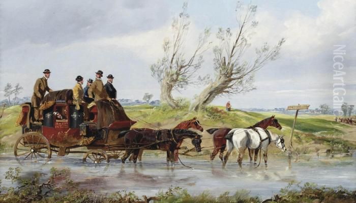 The Broken Trace Oil Painting by Samuel Henry Gordon Alken