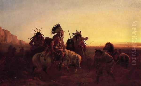 The Lost Trail Oil Painting by Carl (Charles Ferdinand) Wimar
