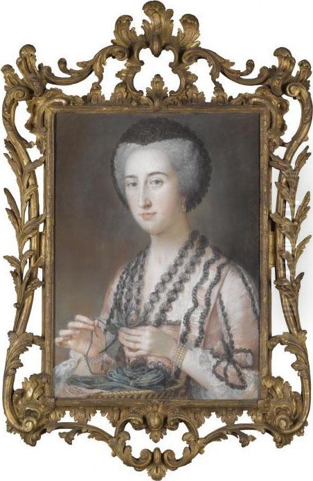 Portrait Of Susanna Hoare, 
Viscountess Dungarvan, Later Countess Of Ailesbury (1732-1783) Oil Painting by William Hoare Of Bath