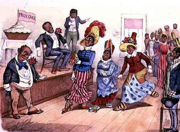 De Cake Walk, pub. by Currier and Ives, New York, 1883 Oil Painting by Thomas Worth