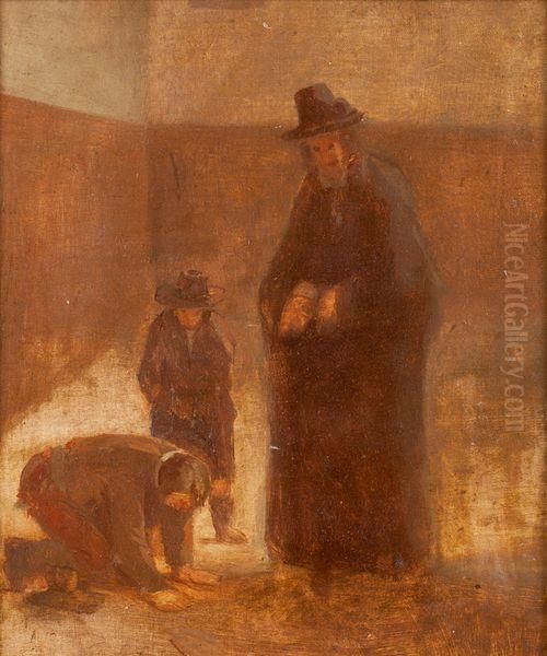 Rabin Et Garcon Oil Painting by Isaac Lazarus Israels