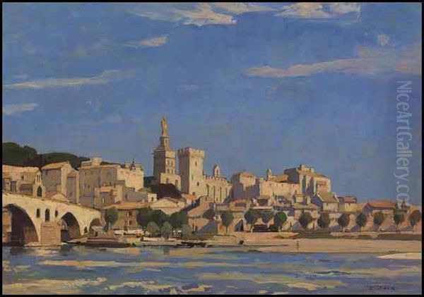 Avignon, From The Rhone Oil Painting by Richard Jack
