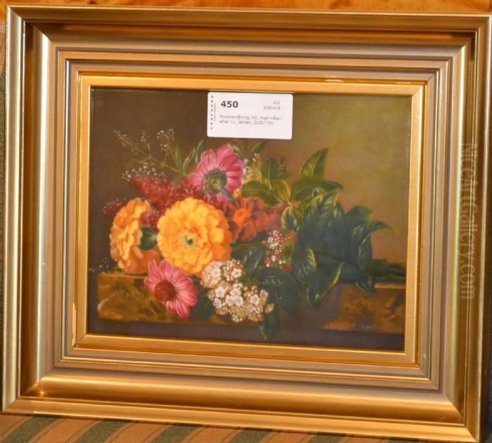 Porslinstryck Oil Painting by Johan Laurentz Jensen