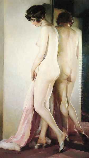 Le Modele Intimide Oil Painting by Charles Joseph Watelet