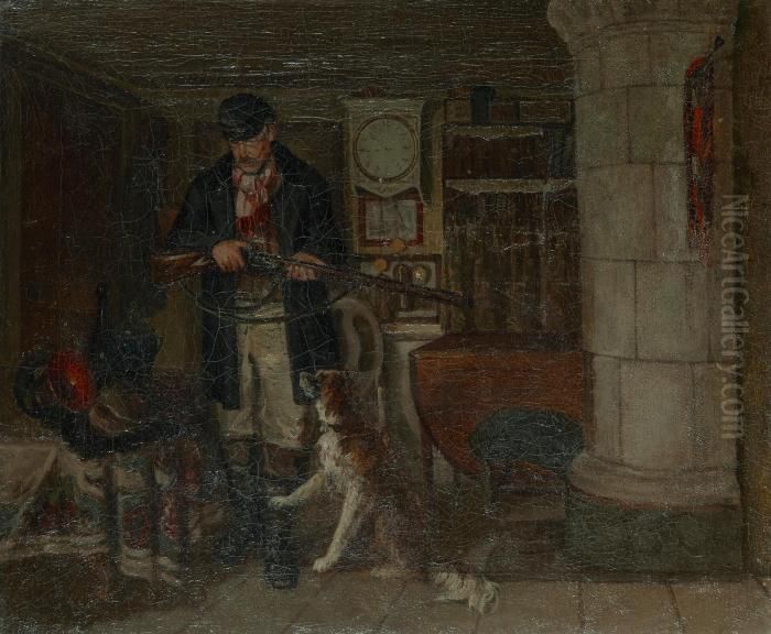 Den Gamle Jagaren Oil Painting by Ernst Josephson