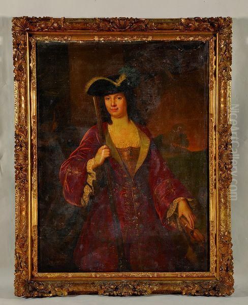 portrait D'anne Asse De 
Boismoret, Epouse De Bernard De Boismoret, Avocat Au Parlement De Rouen Oil Painting by Jean-baptiste Jouvenet