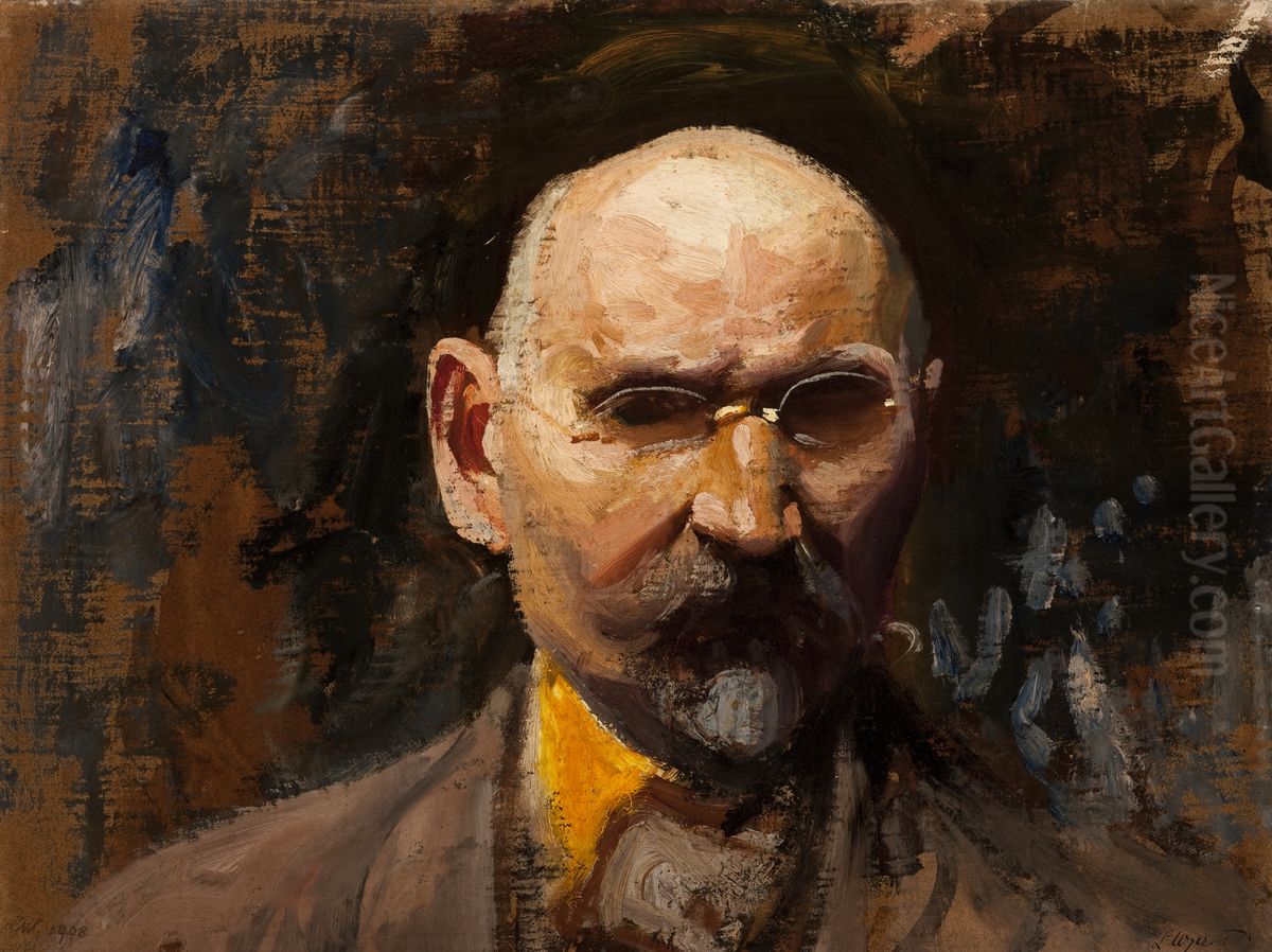 Self-Portrait Oil Painting by Leon Wyczolkowski