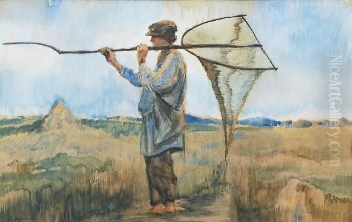 Rybak Oil Painting by Apoloniusz Kedzierski