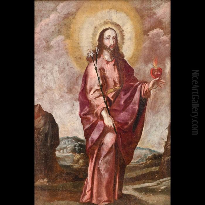 Cristo Simbolo Di Castita E Amore Filiale Oil Painting by Stephan Kessler