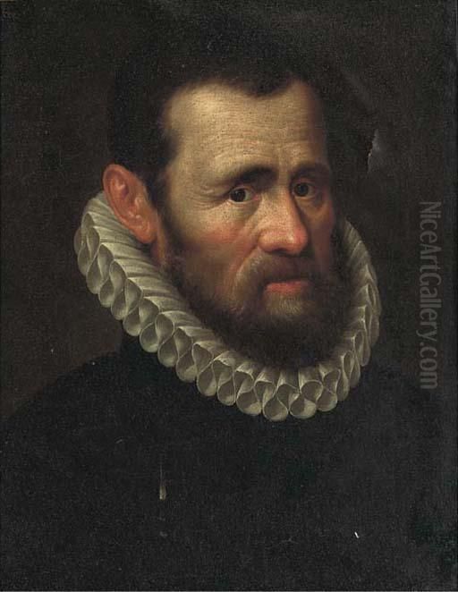 Portrait Of A Gentleman Oil Painting by Adriaen Thomasz I Key