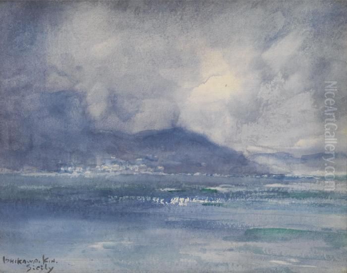 Sicily Oil Painting by Ishikawa Kin'Ichiro