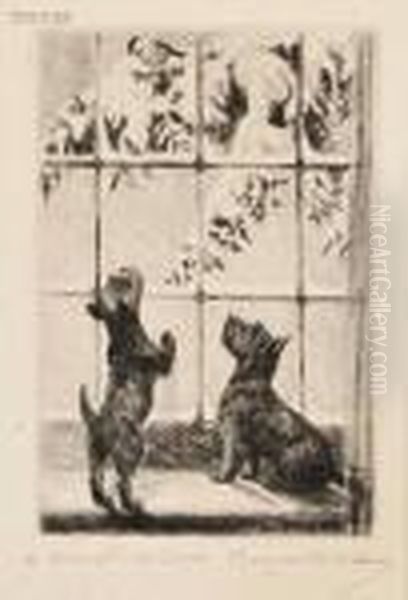 Fuzzy Wuzzy Oil Painting by Marguerite Kirmse