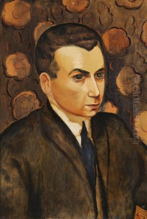 Portrait De Katznelson Oil Painting by Jean Kisling
