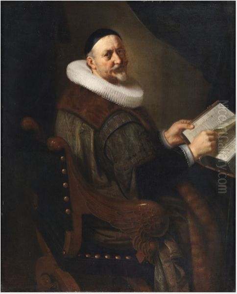 Portrait Of A Man Oil Painting by Salomon Koninck