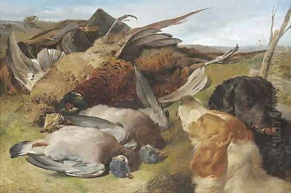 The morning's bag Oil Painting by Henry Weekes