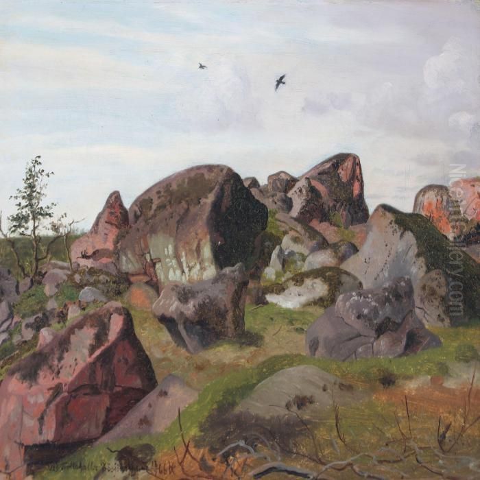 Large Rocks Near Rossjoholm Oil Painting by Vilhelm Kyhn