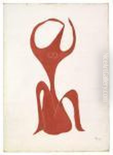 Femme Assise Au Bras Leve Oil Painting by Henri Laurens