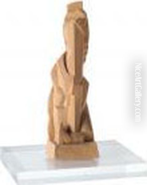 Femme A L'oiseau Oil Painting by Henri Laurens