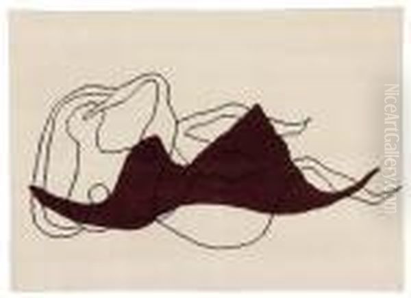 Femme Etendue Oil Painting by Henri Laurens