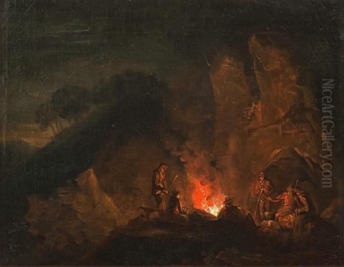 By The Campfire Oil Painting by Alexander Laureus