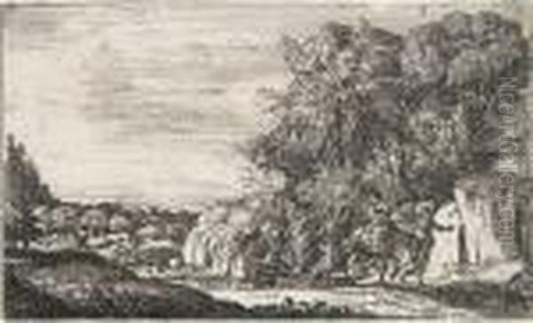 La Fuite En Egypte Oil Painting by Claude Lorrain (Claude Gellee)