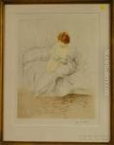 Le Boudoir Oil Painting by Henri Hirne, Dit Le Riche