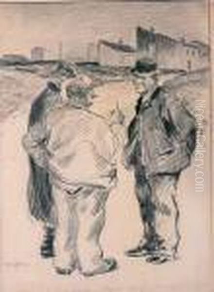 Le Depute Aux Champs Oil Painting by Charles Leandre