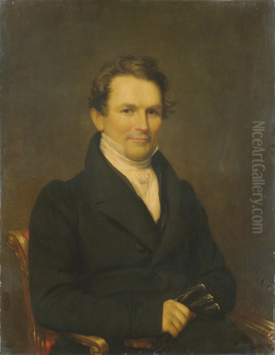 Edward Kellogg Oil Painting by Samuel Lovett Waldo