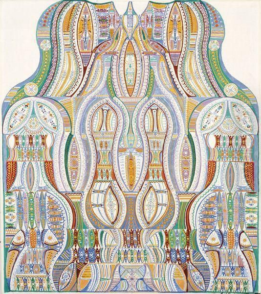 Composition Mediumnique Oil Painting by Augustin Lesage