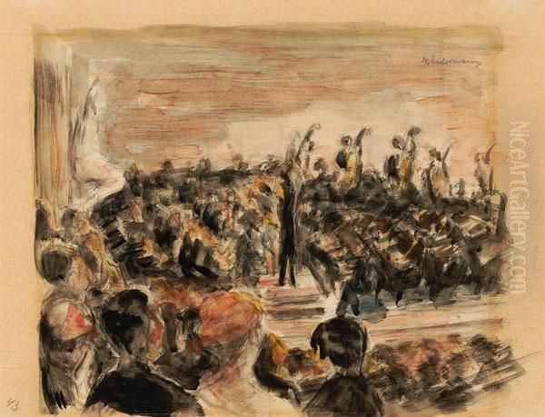 Konzert In Der Oper In Berlin Oil Painting by Max Liebermann