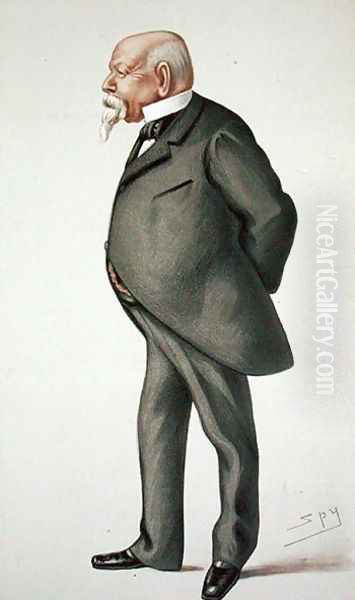 Samuel Ward (1814-84), illustration from Men of the Day, no. 214, Punch magazine, 1880 Oil Painting by Leslie Mathew Ward