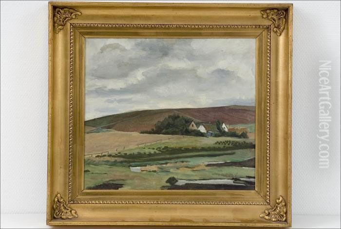 Pilvinen Paiva - Mulen Dag. Oil Painting by William Lonnberg