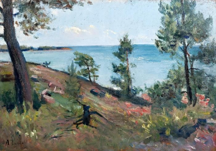 View From The Archipelago Oil Painting by Amelia H. Lundahl