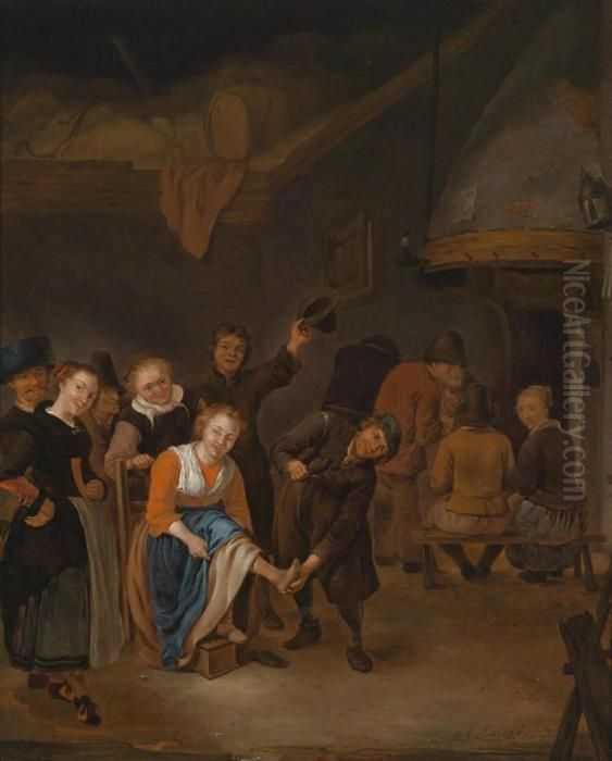 The Foot Operation Oil Painting by Gerrit Lundens